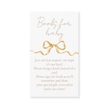 Elegant guldbands chic böcker för baby shower