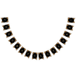 Elegant guldbordad vimpel