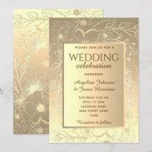 Elegant guldbröllop