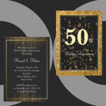 Elegant guldbröllopsfirande 50-årsjubileum
