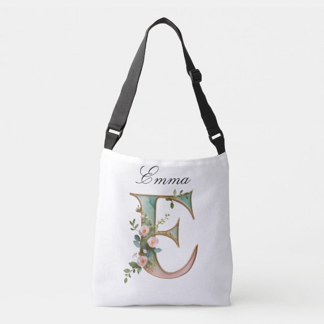 Elegant guldbukett brevbags crossbodyväska axelväska (Framsida)