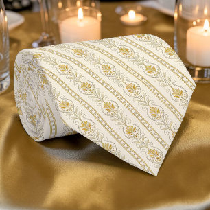 Elegant gulddamask specialbeställd slips