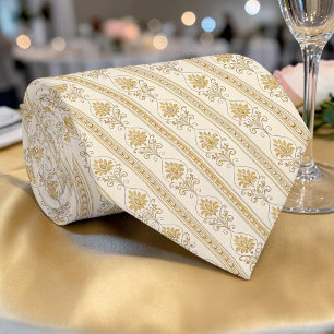 Elegant gulddamask specialdesignad slips