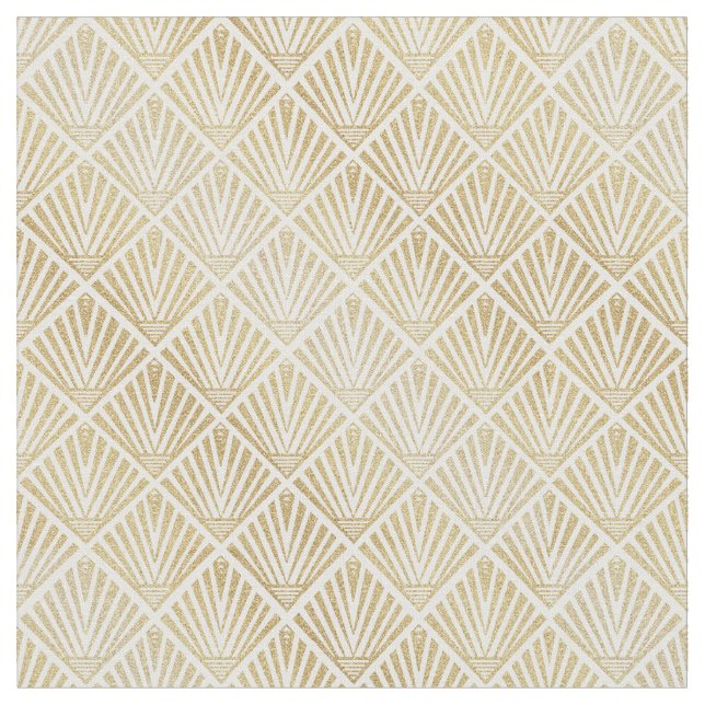 Elegant Gulddiamant handflatan art deco-design Tyg (Närbild)