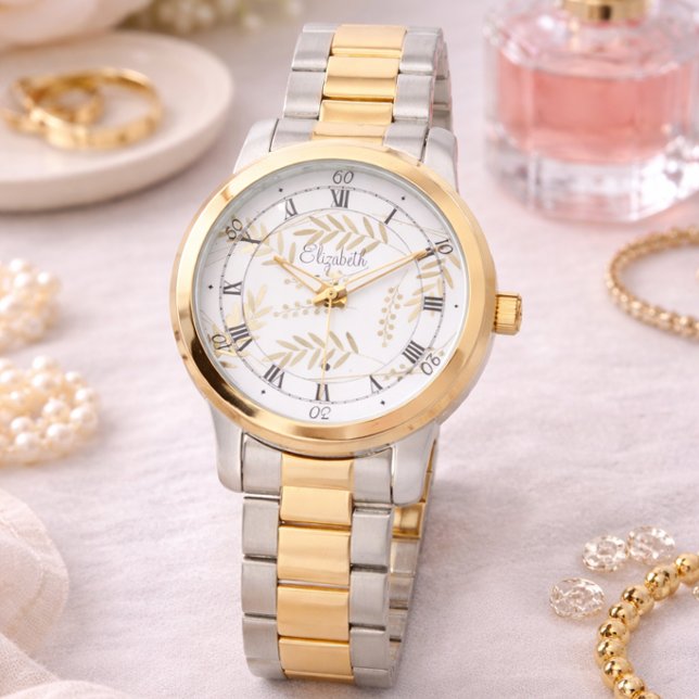 Elegant guldfickurpresent för henne personlig armbandsur (Skapare uppladdad)