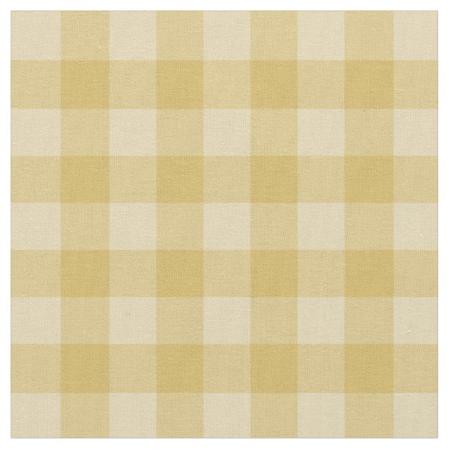 Elegant guldgingam Rutigt Mönster Tyg (Närbild)