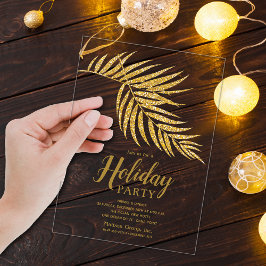 Elegant guldglitter palm jul julgran