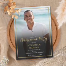 Elegant guldmanuskript pensionsfest foto