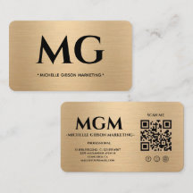 Elegant Guldmonogram Marknadsförings Proffs Företa