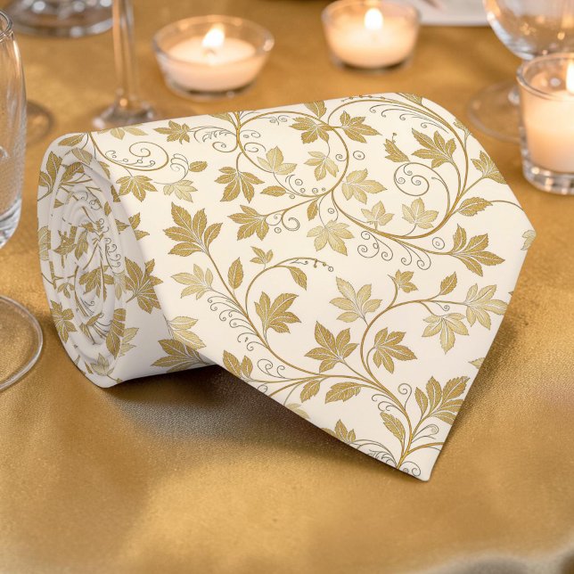 Elegant guldmönstrad specialdesignad slips (Skapare uppladdad)