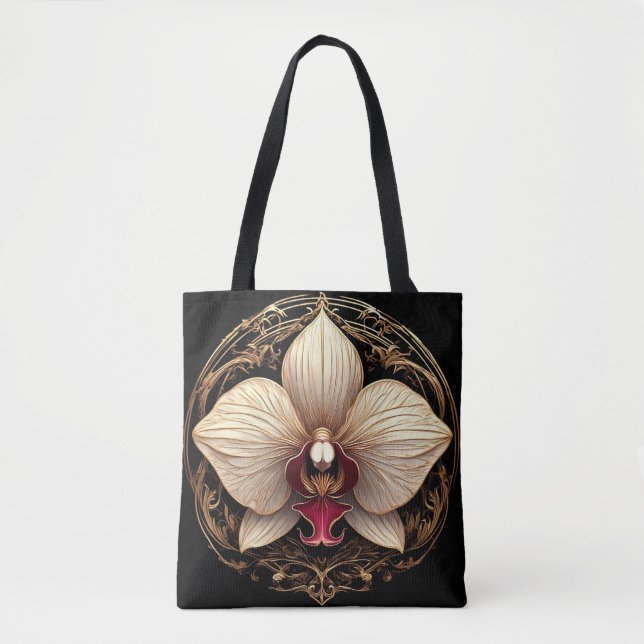 Elegant Guldorkidédesign Tygkasse (Framsida)