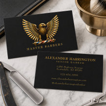 Elegant Guldörn Barberare Logo Frisör