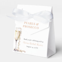 Elegant Guldpärlor och Prosecco Bröllopsdusch