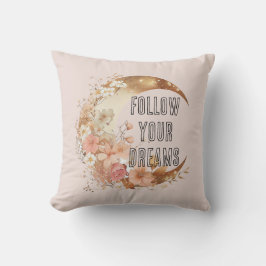 Elegant guldram Blush Rosa Blommig bröllopsdusch Kudde