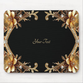 Elegant guldram mousepad musmatta