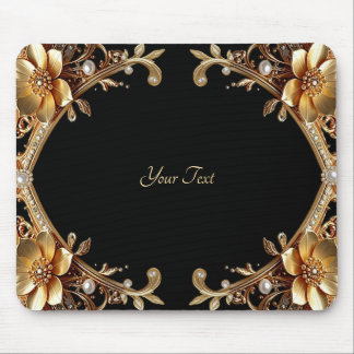 Elegant guldram mousepad musmatta