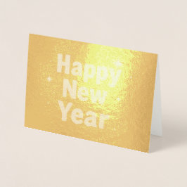 Elegant guldstickad typografi Klassigt party Folierat Kort