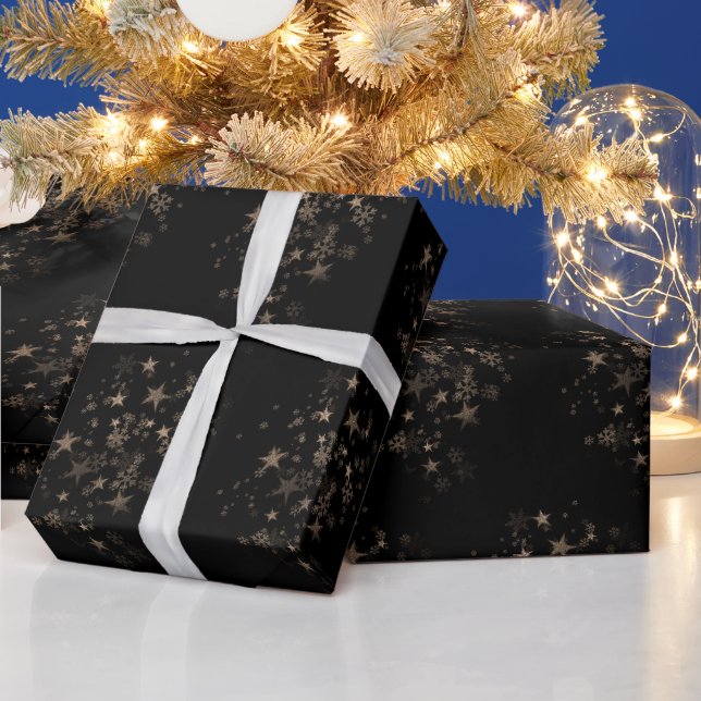 Elegant guldstjärna Holiday Nyårsgåvor  Presentpapper (Helgdagar)