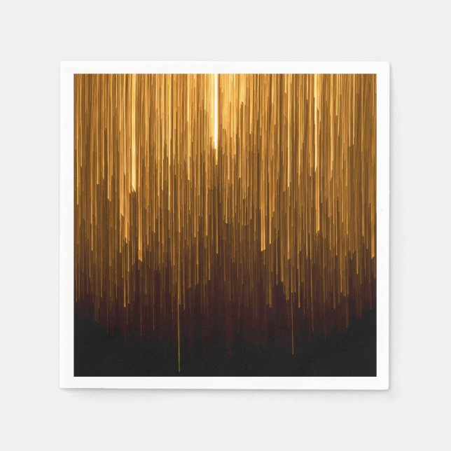 Elegant guldstjärnspridning pappersservett (Framsidan)