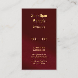 Elegant guldtext typsnitt nostalgisk klassisk look visitkort