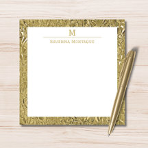 Elegant guldtextur en kant monogramnamn
