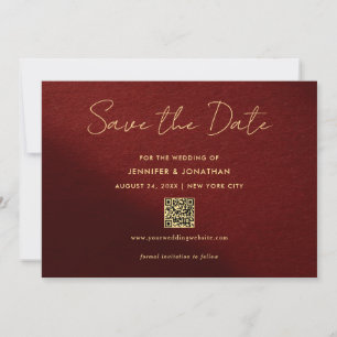 Elegant guldtypografi skript Spara datum Datumet