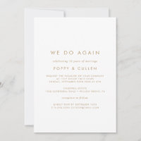 Elegant guldtypografi Vi Gör Igen Löfteförnyelse