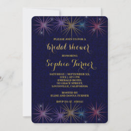 Elegant Gulfenad Glitter-Möhippa Inbjudningar