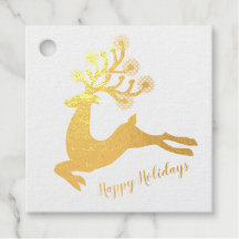 Elegant Gulfenad Hjort - Helgdag vid jul