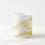 Elegant Gulfenmarmor Kaffemugg<br><div class="desc">Elegant Gold Foil Marble Mugg med snyggt Classic grått marble och golden veins of faux guld foil. Perfekt för när du vill ha en lyx som ser ut i ett funktionellt mugg utan det "riktiga" folet från guld.</div>