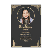 Elegant Gulfenolja Affärskort