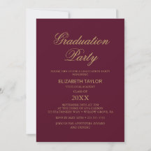 Elegant Gulfenolja | Burgundisk Studentfest