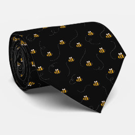 Elegant Gult Black Bee Seamless Mönster Slips