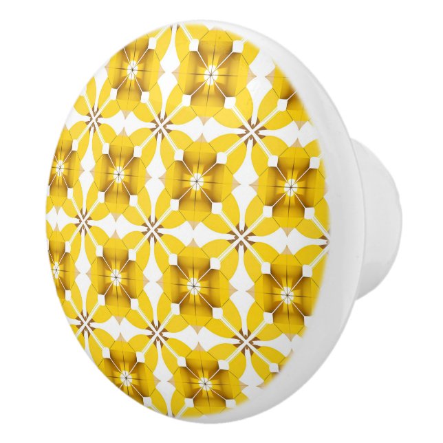 Elegant gult mönster knopp (Höger)