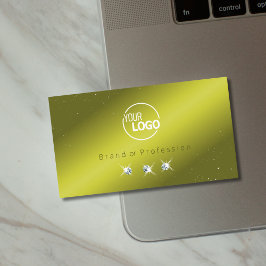 Elegant Gult Oliv grönt Gnistra judar Lägg till Lo Visitkort