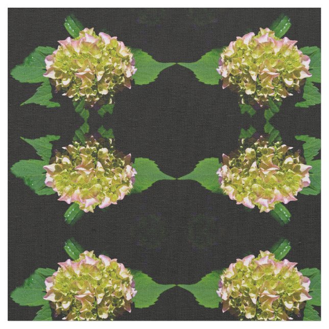 Elegant gult rosa Hydrangea rosa gult blomma Tyg (Närbild)