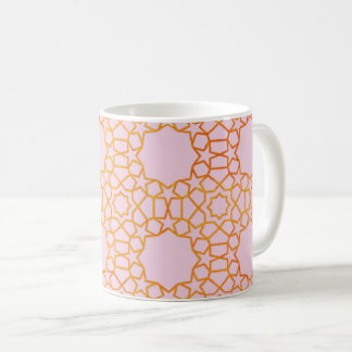 Elegant gyllene geometriskt mönster Modern Kaffemugg