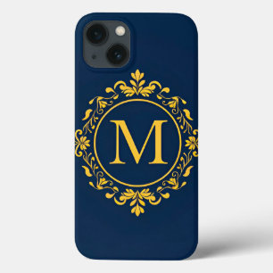 Elegant gyllene monogramdesign