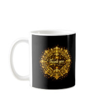 Elegant gyllene "Tack" Mandala-design med lyx