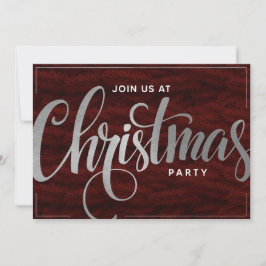 Elegant gyllene trendig script semesterfest inbjud inbjudningar