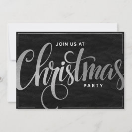 Elegant gyllene trendig script semesterfest inbjudningar