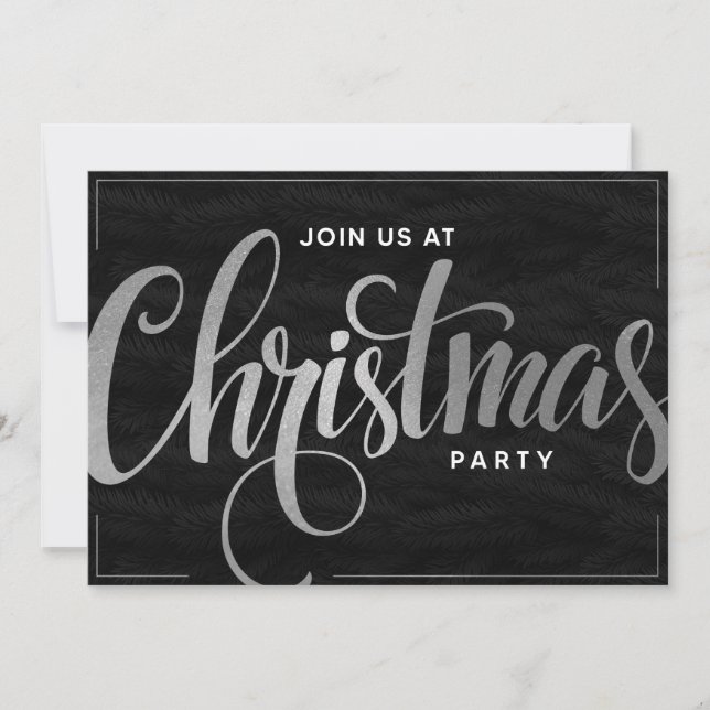 Elegant gyllene trendig scriptseminarie firande inbjudningar (Framsida)