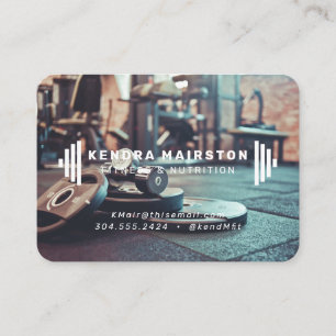 Elegant gym / personlig tränare visitkort