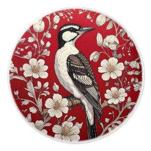 Elegant Hackspett Blommig William Morris Inspirera Knopp