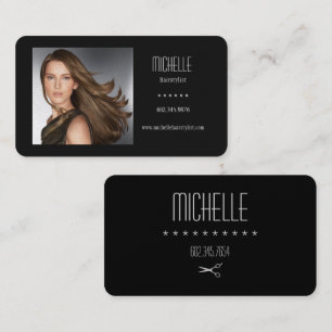 Elegant Hair Salon/Stylist - Affärskort Visitkort