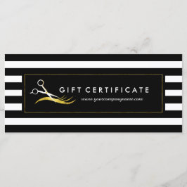 Elegant Hair Stylist Gift Certificate