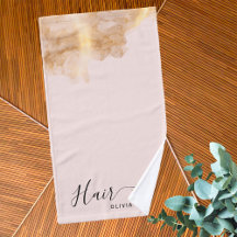 Elegant Hairdresser Guld Scissors Hairstylist Rosa