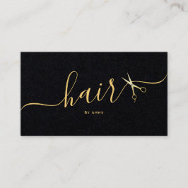 Elegant Hairstylist Bröllop Visitkort