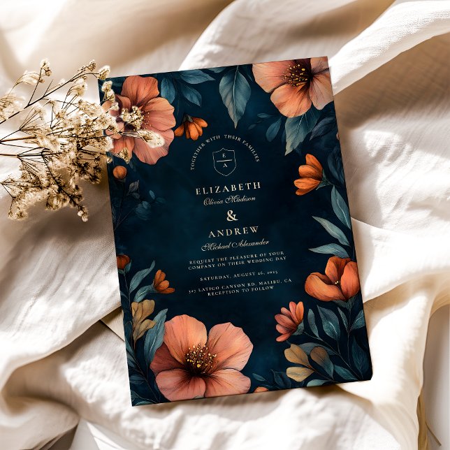 Elegant Halloween Bröllop Inbjudningar (Skapare uppladdad)