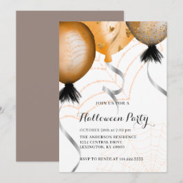 Elegant Halloween-fest Inbjudningar
